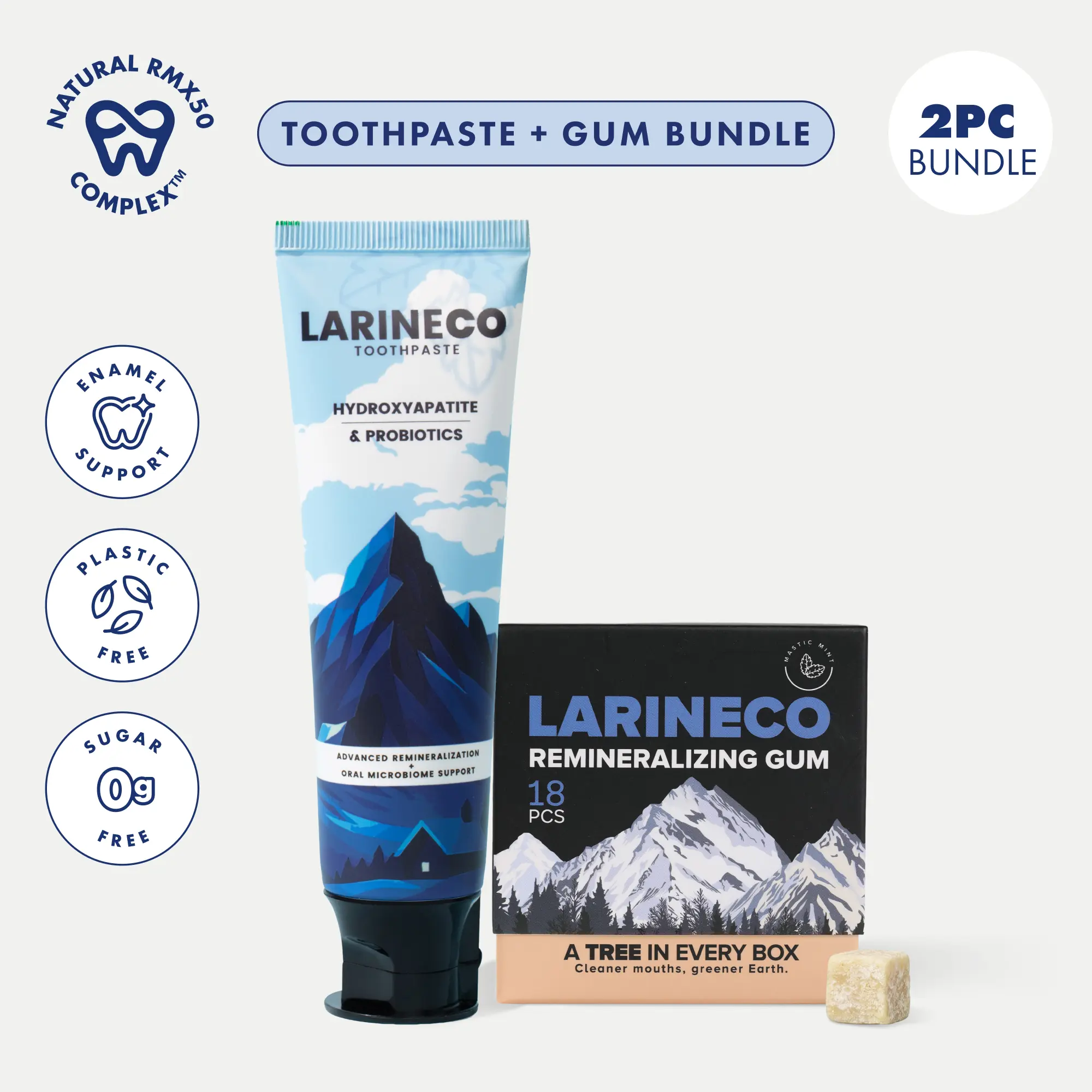 Larineco™ Remineralizing Gum + Toothpaste Bundle