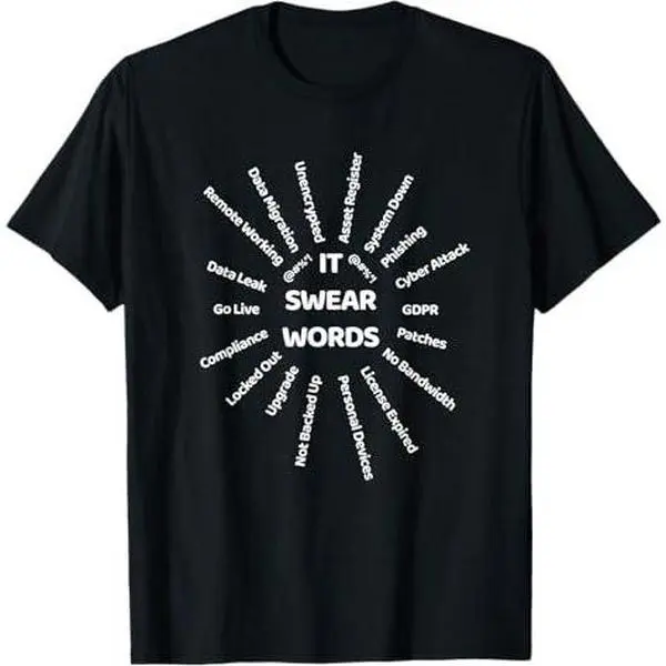 IT Service Desk Information Technology Words Meme Women Men T-Shirt