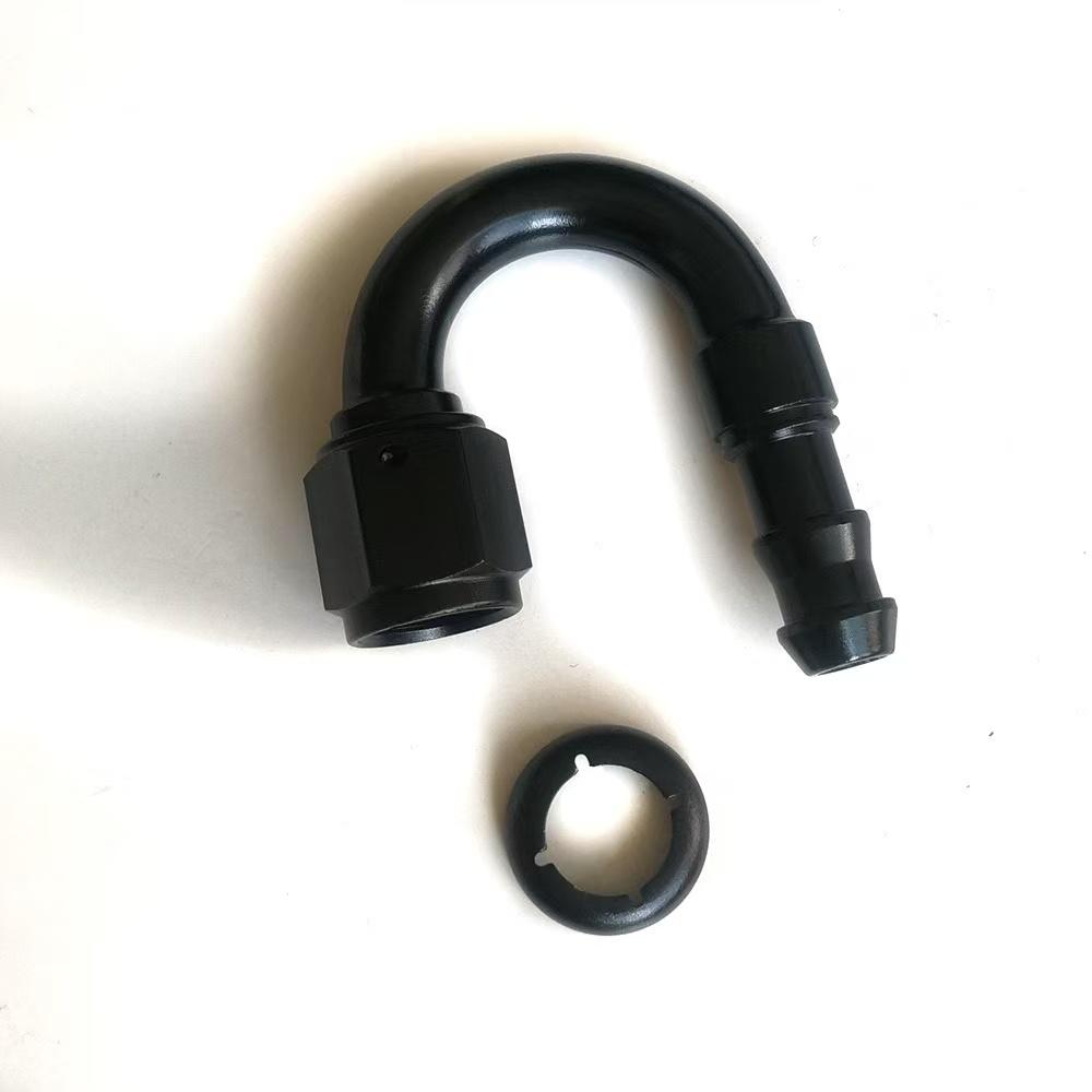 Car oil cooling hose connector, inverted oil hose connector 45-degree  AN tower connector