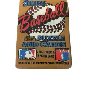 Donruss 1987 Baseball Wax Pack - 3 Puzzle Pieces & 15 Picture Cards - Collect All 63 Pieces to Complete Puzzle
