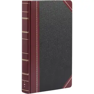 Boorum & Pease 9 Series Account Book - Record Ruled, Smyth-Sewn Acid-Free 500 Pages - 14-1/8"x8-5/8" Black Hardcover - Accounting  Book for Financial Record & Business Expense  - 1 Unit