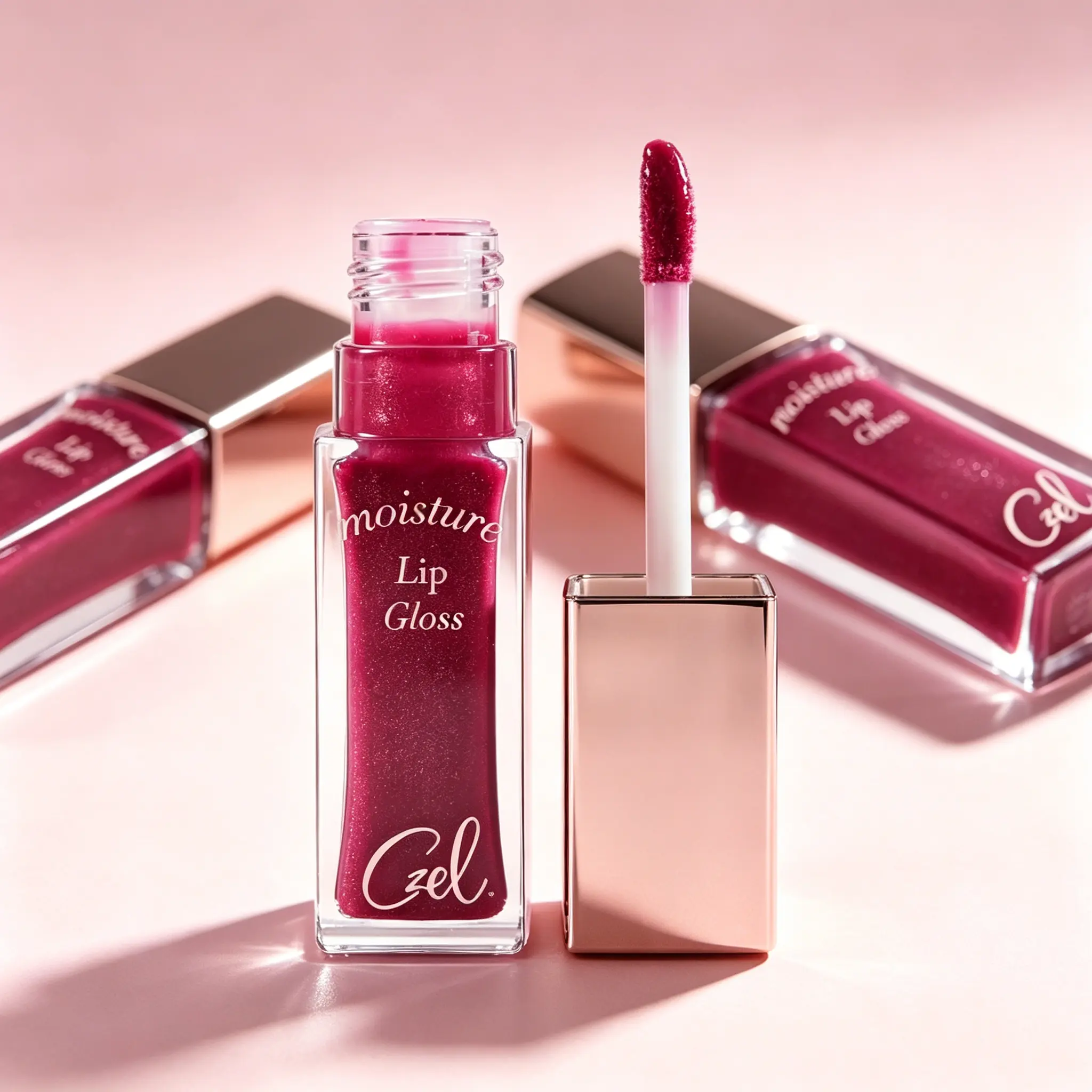 Czel Moisture Lip Gloss, Long Lasting Hydrating Lip Glaze, High Shine Non-Sticky Lip Tint, Waterproof Nude Lip Gloss Makeup for Daily Use