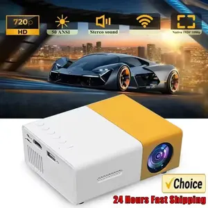 YG300 LED Outdoor Mini HD 1080P Mobile Projector YG300 USB Children's Projector Ultra-clear Mini Portable Mini Projector