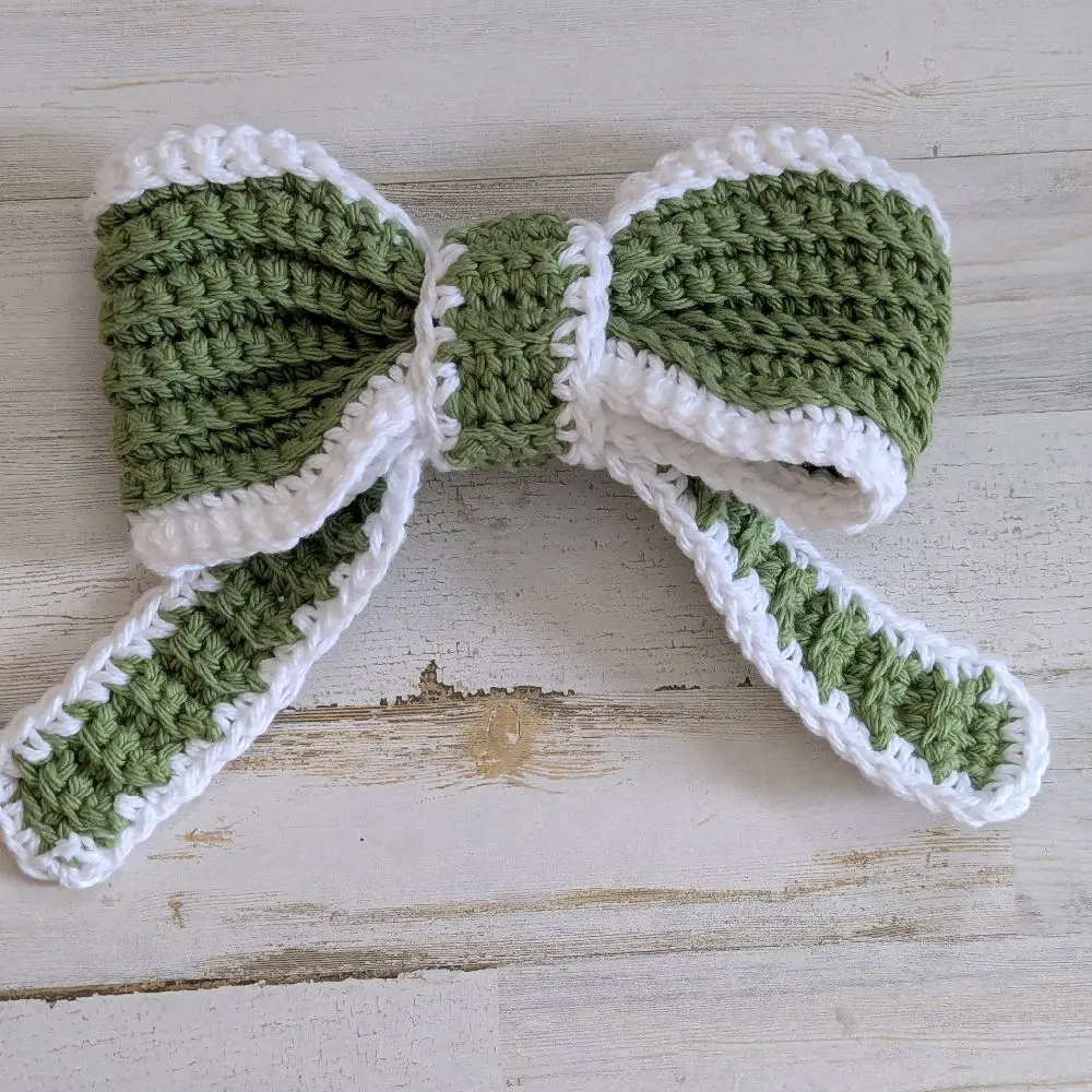 Handmade Crochet Bow Barrettes