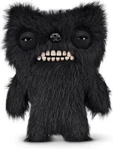 Fuggler Fart Face 9-inch Assortment Series 1 (Munch Munch – Black Long) by ZURU, Funny Ugly Monster Plush Toy