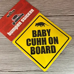 Baby cuhh on board bumper sticker