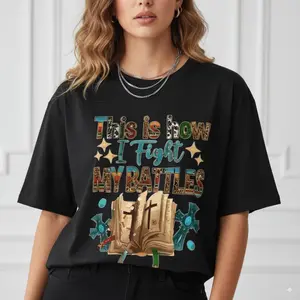 Christian Women's Faith T-Shirt Bible Verse & Cross Print Crew Neck Unisex Tee Casual Summer Short Sleeve Comfy Fabric Top