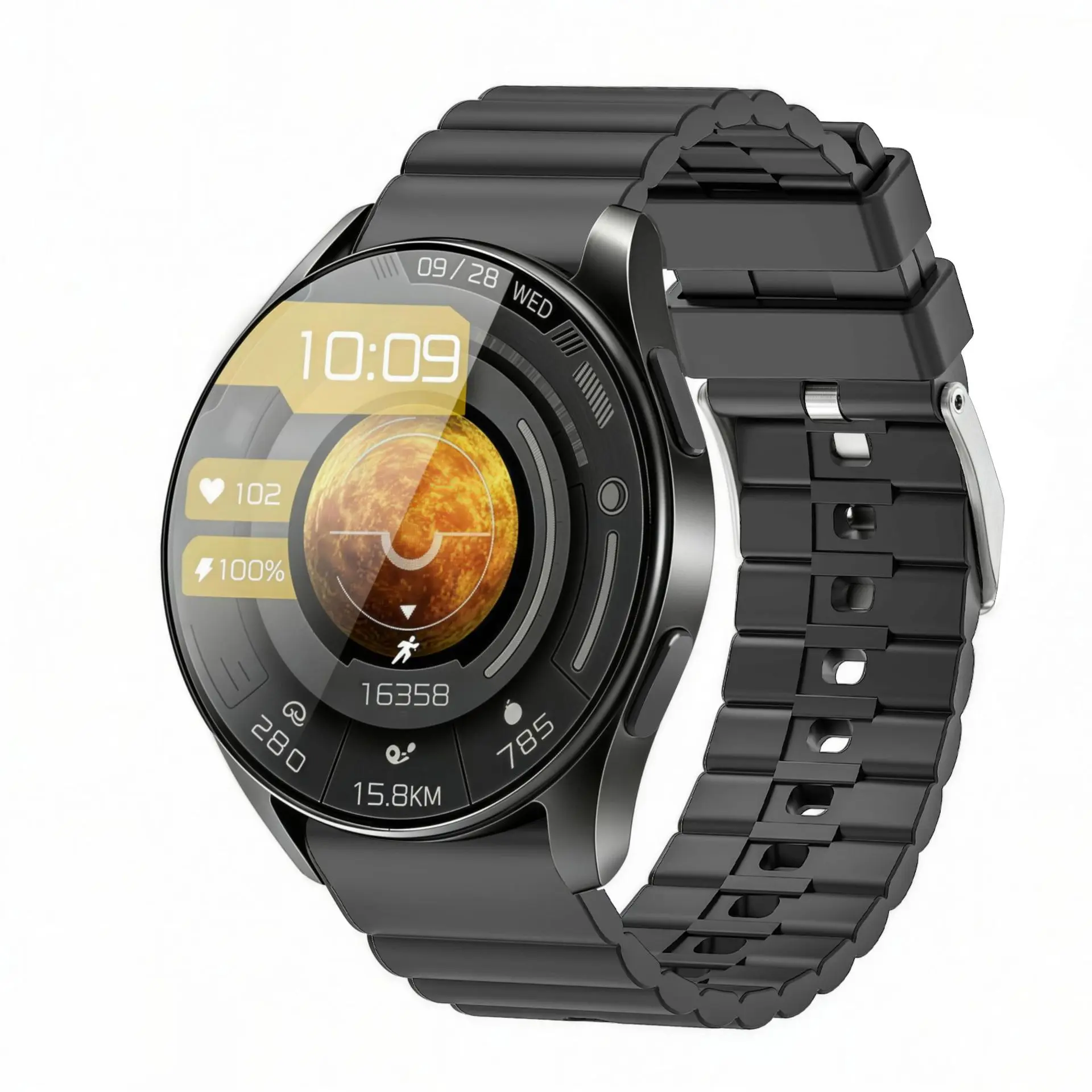 GPS Smart Wristwatch for Men, 10m Waterproof Wearable Device with 400m Screen Display, LED HD Screen, Health Monitoring, Fitness Tracking, Sport Mode, Sleep Tracking, Blood Oxygen & Fall Detection, Weather Forecast, Gift (Special Offer)
