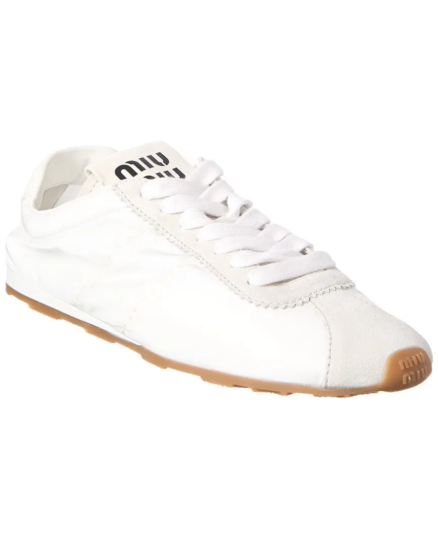 Miu Miu Suede-Trim Sneaker