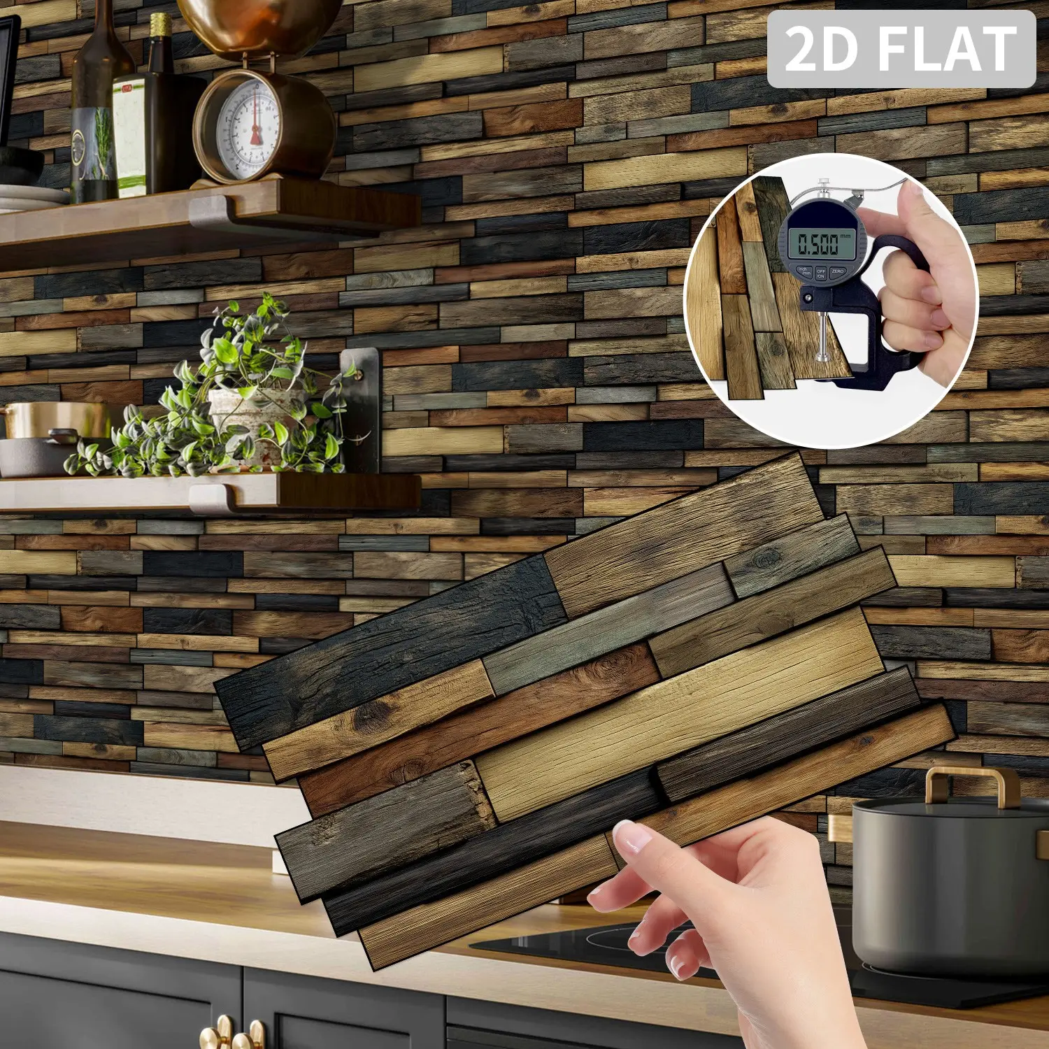 12/24/48 Sheets Premium Self-Adhesive Kitchen Tiles,Striped Marble Waterproof Vinyl Backsplash - Easy Self-Adhesive For Bathroom Kitchen Home, Marble Backsplash Wallpaper, Marble Wallpaper Peel And Stick, Sticky Adhesive Wallpaper