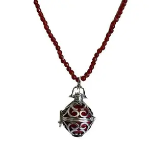 Beautiful natural stone necklace and angel caller in different colors