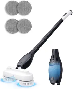 Electric Spin Scrubber,Electric Mop For,With Sprayer And Large 800ml Tank,Extension Handle With 4000mAh Battery,Spin Mop For Floors,Pet