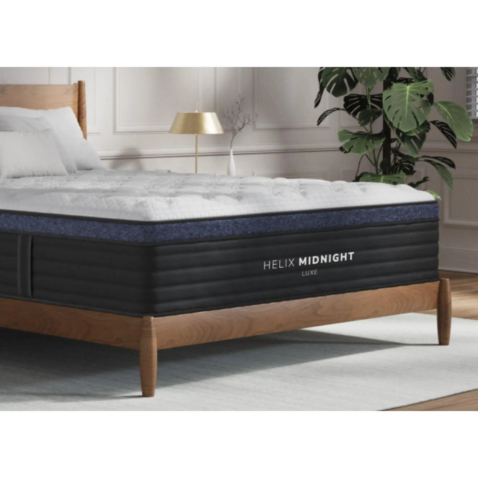 Helix Midnight Luxe Medium Hybrid Mattress, Premium Memory Foam Hybrid Mattress for Restful Sleep, Hybrid Mattresses