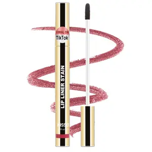 KISSIO Lip Stain ,Peel Off Lip Liner Stain and Lip Care Oil,Transfer Proof,Long Lasting and Waterproof Lip Tint,Matte Finsh,Lip Combo,