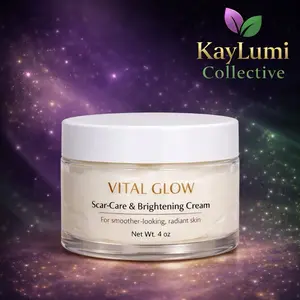 KayLumi Collective Vital Glow Scar-Care & Brightening Cream for All Skin Types - Reduces Scars & Brightens Dark Spots - 4 oz