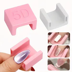 5D Cat's Eye Nail Magnetic Tool Anti-slip Finger Cot with Strong Magnet Available in Pink Transparent Gold Green Purple Red Brown Supplies for Nail Technicians Manicure