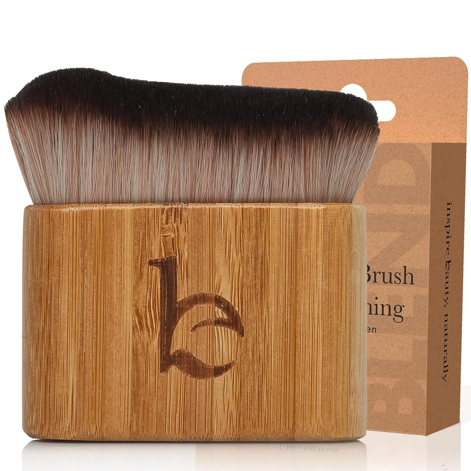 Ultra Soft Self Tanner Brush - Kabuki Brush for Body Foundation & Makeup | Blending Applicator for Tanner, Self Tanning Mitt, Achieves Sunless Streak-Free Fake Tan, Durable & Easy to Clean Beauty by Earth