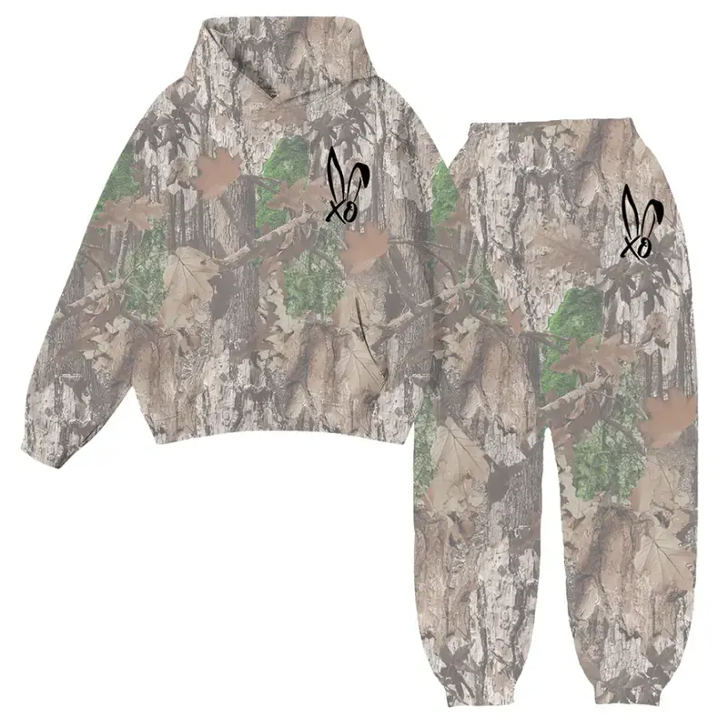 Xo Logo Camo Hoodie Set