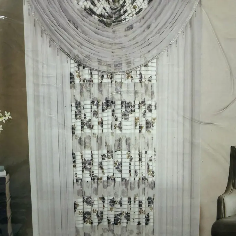 Elegant Gray Window Curtain
