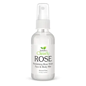 Rose Water Spray Face Mist | Hydrating Facial & Body Mist for Fresh, Glowing Skin | Alcohol-Free Natural Skin Mist (Isabella's Clearly ROSE)