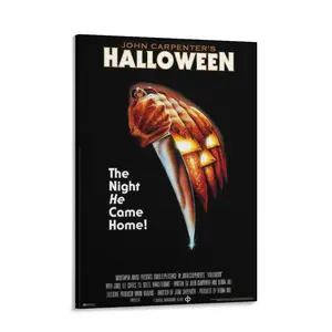 Halloween John Carpenter Movie Retro Decorations Horror Michael Myers Knife Retro Gothic Cool Wall Art Print Poster