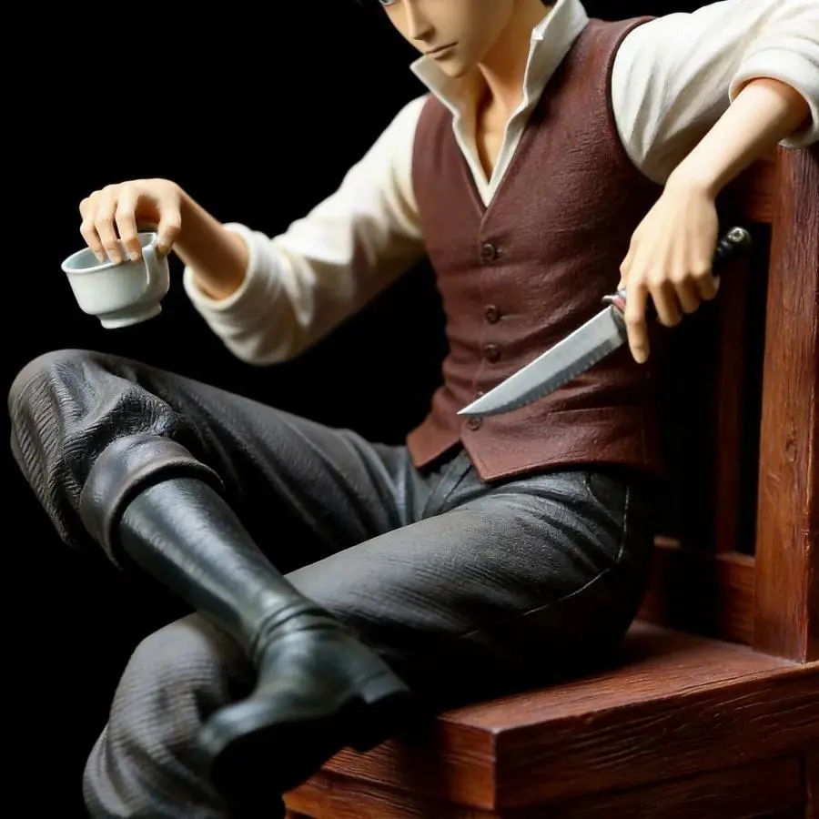 Attack on Titan Levi Ackerman Vinyl Figure - 19cm Collectible Statue, Home-Office Decoration, Great Gift Choice for Anime Fans (Toys & Hobbies Specialty DIY Supply), Plastic