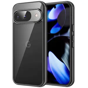 JETech Case for Google Pixel 9/9 Pro 2024, Non-Yellowing Shockproof Bumper Protective Phone Cover, Anti-Scratch Hard PC Back