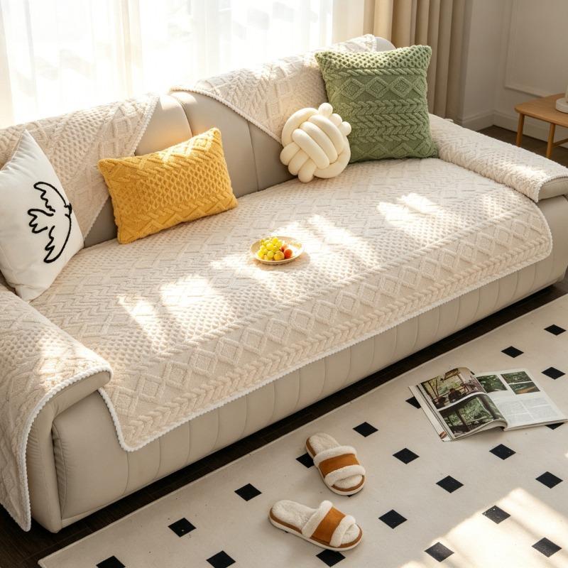 Cozy Cottagecore Couch Blanket | Plush Cream Knit Design for All-Season Comfort Cozy Cottagecore Couch Blanket | Plush Cream Knit Design for All-Season Comfort