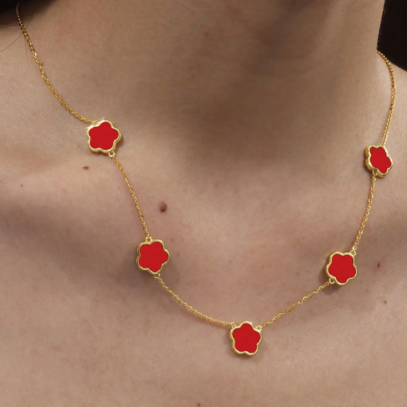 Five-petal Red Flower