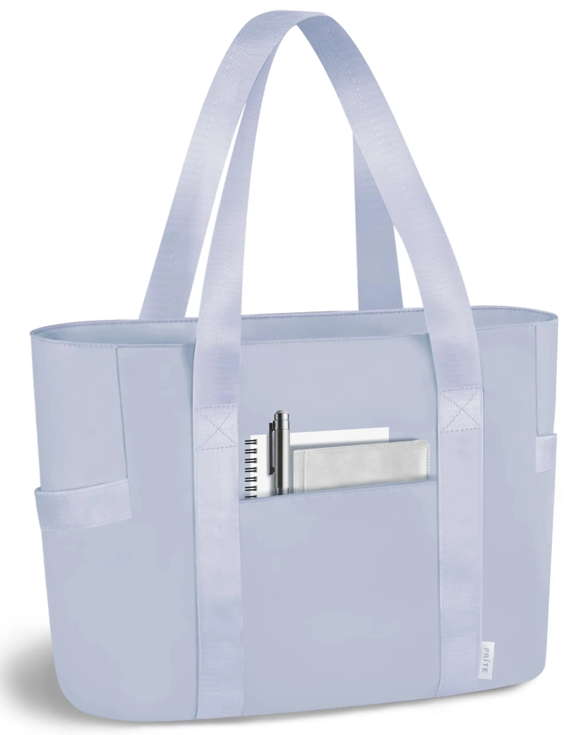 Prite Nylon Tote Bag for Women Weekender Bag with 16'' Laptop Compartment for Work Nurse Travel Gym