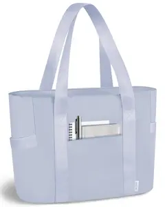 Prite Nylon Tote Bag for Women Weekender Bag with 16'' Laptop Compartment for Work Nurse Travel Gym