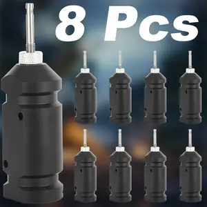 8pcs Perimeter Trip Alarm, Trip Alarm,  Camping Trip Wire Alarm Device, Early Warning Security System for Outdoor and Property Safety/Bear Deterrence - Dark Green (Adapter Not Included)