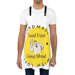 Chef Apron with Unique Design Print for Cooking, Baking, and Grilling - Ideal Gift for Kitchen Enthusiasts