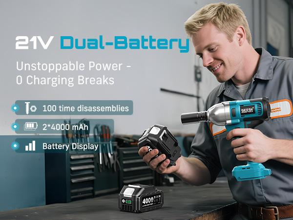 Seesii Cordless Impact Wrench 1/2-inch, High Torque 1200N.m, Compact Wrench w/ 1X 4.0Ah Battery, 3300RPM, 6 Sockets, Electric Impact Driver, Gift for Home, Vehicles & Men, dealsforyoudays Seesii Cordless Impact Wrench 1/2-inch, High Torque 1200N.m, Compact Wrench w/ 1X 4.0Ah Battery, 3300RPM, 6 Sockets, Electric Impact Driver, Gift for Home, Vehicles & Men, dealsforyoudays