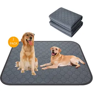 Washable Pet Pee Pad, 2 Counts Reusable Pet Training Pad, Pet Pee Mat, Dog & Cat Accessories, Dog & Cat Supplies