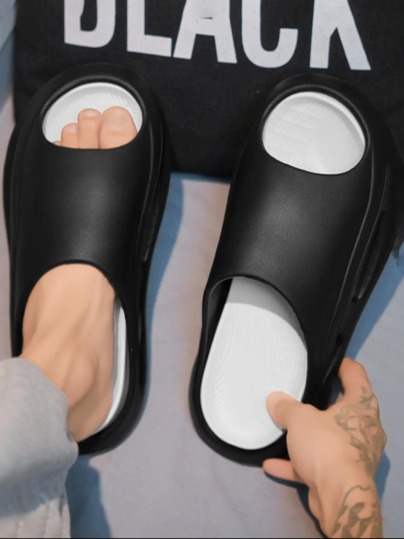 Men's Casual Plain Non-slip EVA Slides, Soft Comfortable Home Slippers, Breathable Comfy Slippers for Indoor Outdoor Wear