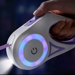 Automatic Retractable Dog Leash With LED Flash Light