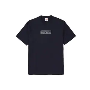 Supreme Men's KAWS Chalk Logo Tee Navy, from StockX