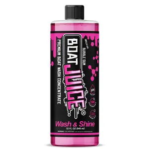 Boat Juice Wash & Shine - Boat Wash Soap Concentrate for Superior Clean and Shine - Bubble Gum Scent - 32oz