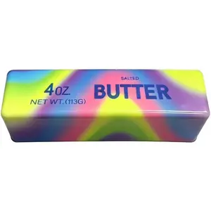 Realistic Soft Butter Stick Fidget Toy Slow Rebound Cute Butter Squeeze Stress Balls Slow Rising Portable Squishy for Adults Anxiety & Stress Relief Sensory Gifts for Office Home Colorful