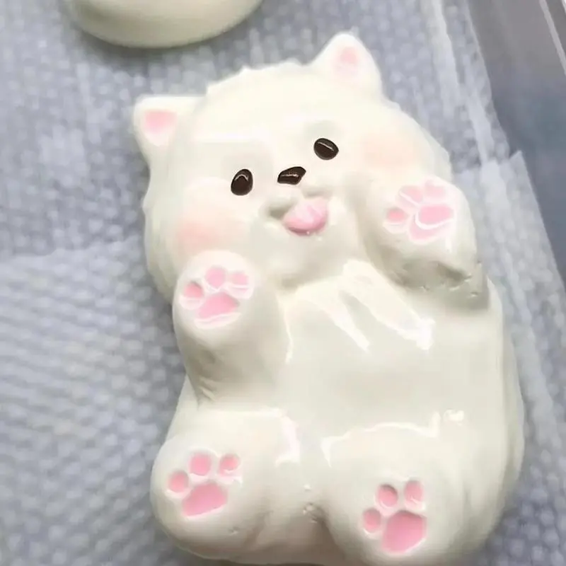 Pink Puppy Squishies Tongue-out Puppy StressRelief Toys Sticky Taba Taba Squishy Squeeze Toys for Kids and Adults