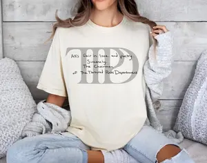 Tt.Pd Text Vintage Shirt, The T0Rtured P0Ets Est 2024 Shirt, Dep4Rtment New Album Shirt, Gift For Fans