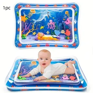 High-Quality Inflatable Water Mat for Infants & Toddlers, Fun Activity Center for Belly Time Play, Promotes Growth & Development, Tummy Time Mat