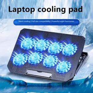Laptop Gaming Cooling Fan Cooler, Dual Large Quiet Fans, Low Noise Cooling, Laptop Heat Sink Pad, Computer Cooling Accessories, Office Stand Support