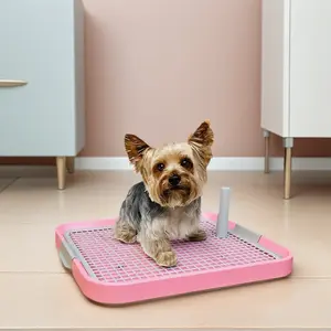 Indoor Pet Toilet Training Tray Leak-Proof Dog & Cat Potty Solution Keeps Floors Clean Paws Dry Perfect for Home & Travel Training