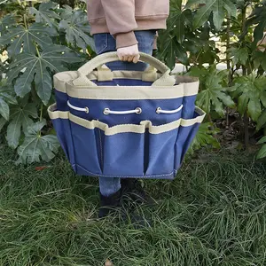 Garden Tote Bag 15x15x10.5cm Oxford Cloth Storage Bag for Gardening Tools & Gifts for Women Men Large Capacity Outdoor & Indoor Use - Outdoors, Decor