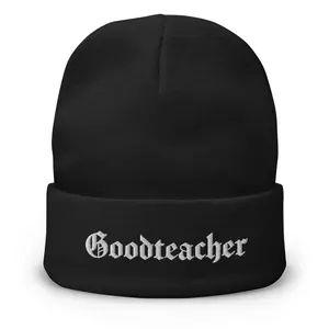 G Logo White Thread Embroidered Beanie