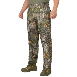 LOOGU Men's Camouflage Hunting Pants, waterproof and ripstop garment, 9 pockets, UV protection, suitable for Manhattan hunting, sizes L-5XL sweatpants cuffed sweatpants sweatpants for men