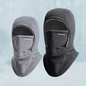1pcs Autumn Winter Warm Hat, Face & Neck Protection, Fleece Lined Double Layer, Unisex Outdoor Sports Skiing Cycling, Thermal Ski Mask