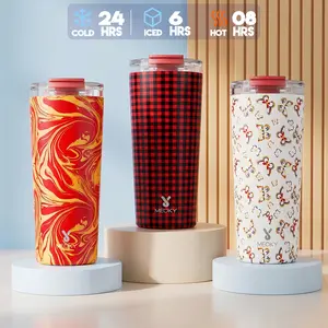 【MEOKY 24H Shipping】24oz Insulated Water Bottle - Food-Grade Stainless Steel Vacuum Flask, Portable Travel Tumbler, 24h Cold/8h Heat Retention, Dual-Mouth, Non-Slip Base, Ideal Father’s Day/Graduation Gift